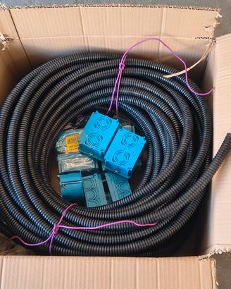 Tubo currugato da 20 e  scatole 503