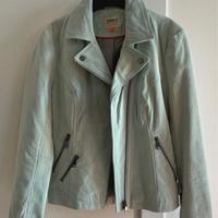 Chiodo di pelle scamosciata