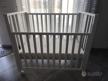 LETTINO MINI ERBESI BIANCO - CULLA 100 CM