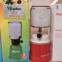 TRE LAMPADE A GAS DA CAMPEGGIO TEMPO LIBERO