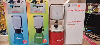 TRE LAMPADE A GAS DA CAMPEGGIO TEMPO LIBERO