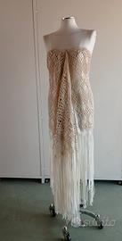 Stola 'White Selection' Seta e nodi vintage