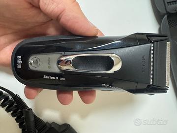 Rasoio BRAUN seire 3 360 a batterie con caricatore