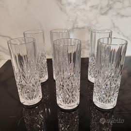 set 6 bicchieri cristallo Tumbler vintage 