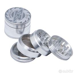 Grinder Pollinator 4parti 50mm Silver tritatabacco