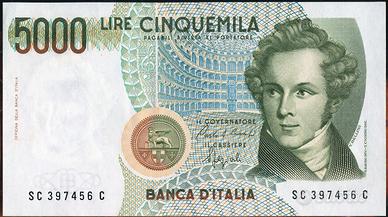 5.000 lire Bellini