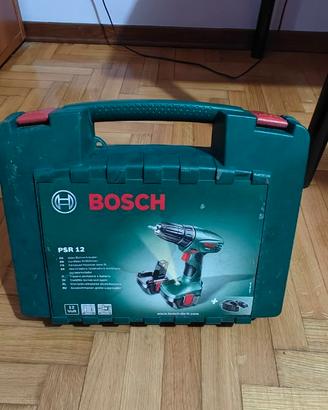 Trapano avvitatore a batteria Bosch PSR 12 con val