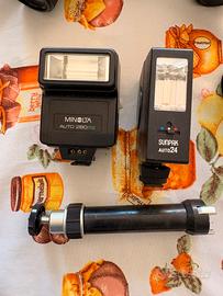 Flash Minolta / Flash Sunpak Auto 24 / impugnatura