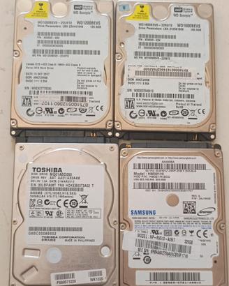Hard disk 2.5 Notebook 120-160-320-500gb In Blocco