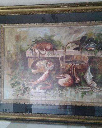 QUADRO PITTURA  ( SOGGETTO PESCI )