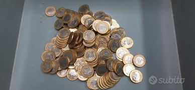 lotto di 1,8 kg di monete da 1000 lire 