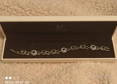 Swarovski bracciale cristalli azzurri