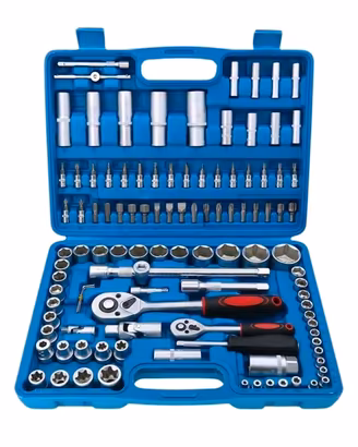 Valigetta 108 pz  Set Chiavi a Cricchetto Bussola 