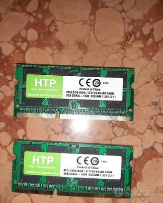 Ram DDR 3 (MHz1600)  16 GB