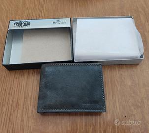 Pride and Soul Portafoglio Pelle Camoscio Grigio