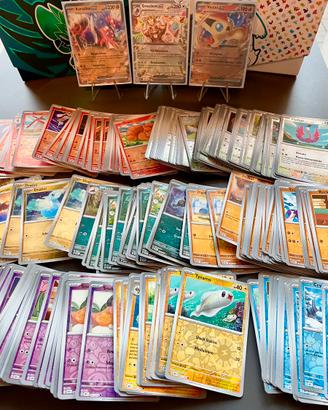 Lotto Carte Pokemon 60 pz Ossidiana Infuocata+Ex