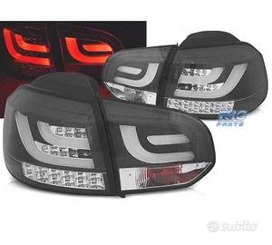 FANALI VOLKSWAGEN VW GOLF 6 08-12 A LED BAR NERO