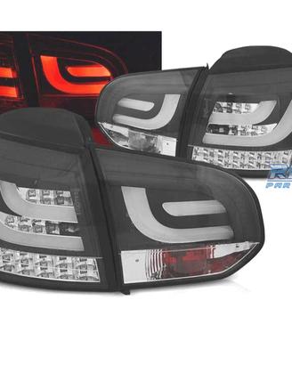 FANALI VOLKSWAGEN VW GOLF 6 08-12 A LED BAR NERO