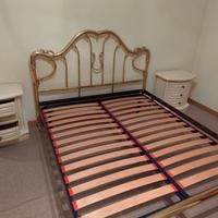 Struttura letto matrimoniale in ottone