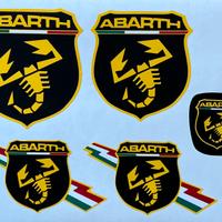 Kit copriloghi 500/595 Abarth Nero-Giallo