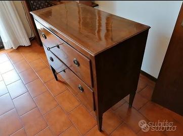 Cassettone Como' Luigi XVI Noce 700 Italia Rarità