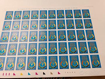 Figlio 50 francobolli Italia 2001 Panathon