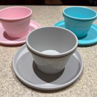 Set di ciotole e piatti in plastica Ikea (12 pz)