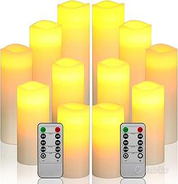 Da by LED Candele senza fiamma a batteria, set di