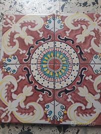 mattonelle dipinte a mano