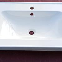  lavandino ceramica bianca 123x49