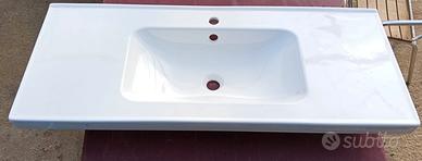  lavandino ceramica bianca 123x49