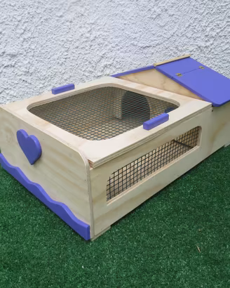 Terrario per tartarughe cm 62x40x20 deco a scelta