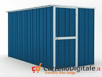 deposito attrezzi giardino 175x307cm 5,4mq blu