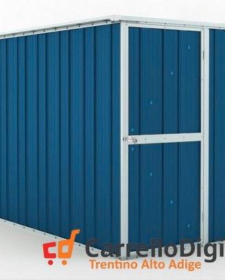 deposito attrezzi giardino 175x307cm 5,4mq blu