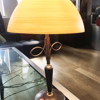 LAMPADA da tavolo in ferro e vetro