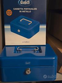 Cassetta portavalori metallo Buffetti 20x16x9 cm