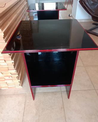 coppia tavolini design anni 80