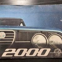 brochure alfa romeo 2000 1971 volantino salone