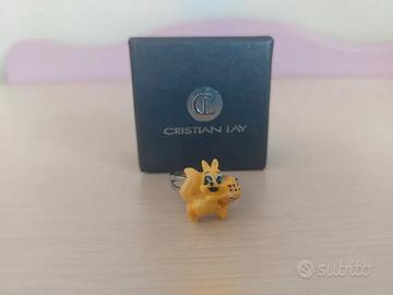 Anello con scoiattolo con ghianda Cristian Lay