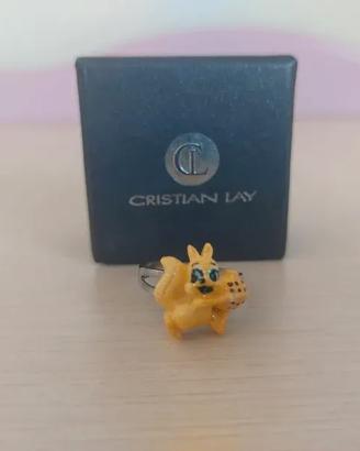 Anello con scoiattolo con ghianda Cristian Lay