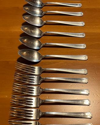 Servizio posate vintage argentate anni ‘30