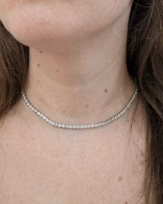 Collana tennis Genesi acciaio inox 