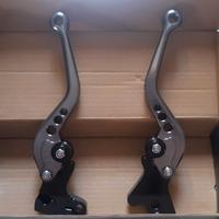 Leve Racing Universal Moto in Alluminio CNC GRIGIO