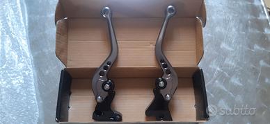 Leve Racing Universal Moto in Alluminio CNC GRIGIO