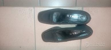 scarpe in pelle nere classiche VIA ROMA nr. 38