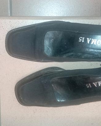 scarpe in pelle nere classiche VIA ROMA nr. 38