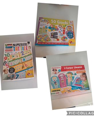 3 giochi educativi 3/6anni