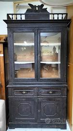 Credenza vetrina antica 2 ante