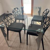 Tavolo in vetro temperato