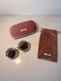 Miu Miu “Cristal Noir - Occhilai da Sole Oversize